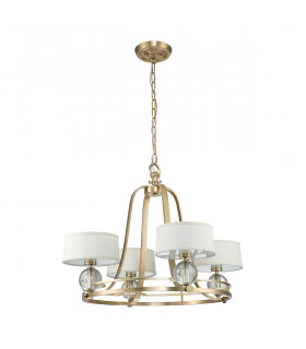 Quoizel Gotham Multi Arm Chandelier with Shades Brushed Brass-2
