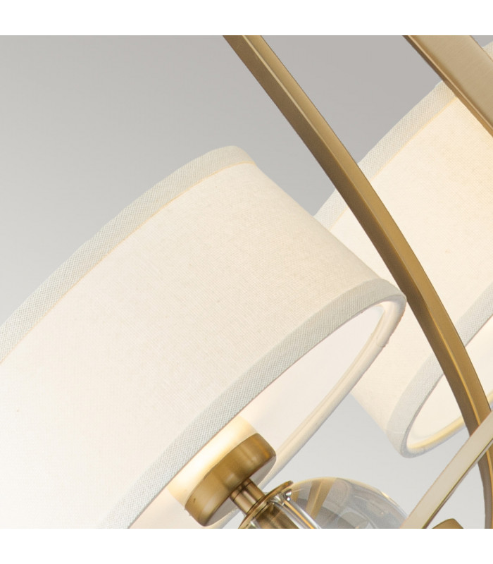 Quoizel Gotham Multi Arm Chandelier with Shades Brushed Brass-4
