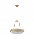 Quoizel Gotham Cylindrical Pendant Ceiling Light Brushed Brass-2