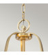 Quoizel Gotham Cylindrical Pendant Ceiling Light Brushed Brass-3