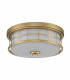 Quoizel Guardian Cylindrical Ceiling Light Painted Natural Brass IP44-2