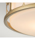Quoizel Guardian Cylindrical Ceiling Light Painted Natural Brass IP44-3