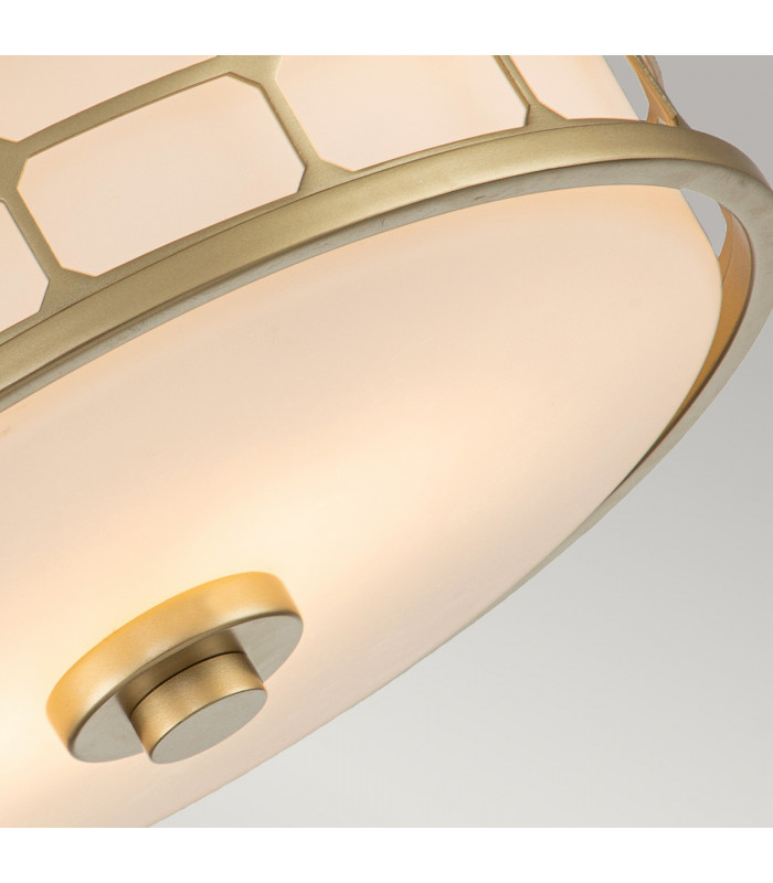 Quoizel Guardian Cylindrical Ceiling Light Painted Natural Brass IP44-4