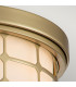 Quoizel Guardian Cylindrical Ceiling Light Painted Natural Brass IP44-5