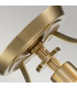 Quoizel Penn Station Cylindrical Ceiling Light Brushed Brass-4