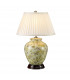 Yellow Flowers Floor Lamp with Tapered Shade Yellow and Purple
