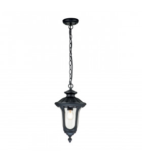 Chicago Outdoor Pendant Ceiling Light Textured Black IP44-1