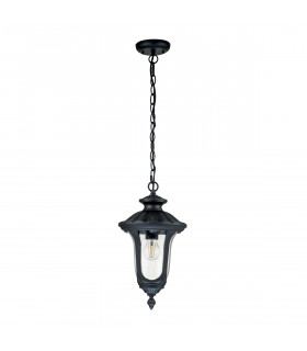 Chicago Outdoor Pendant Ceiling Light Textured Black IP44-2