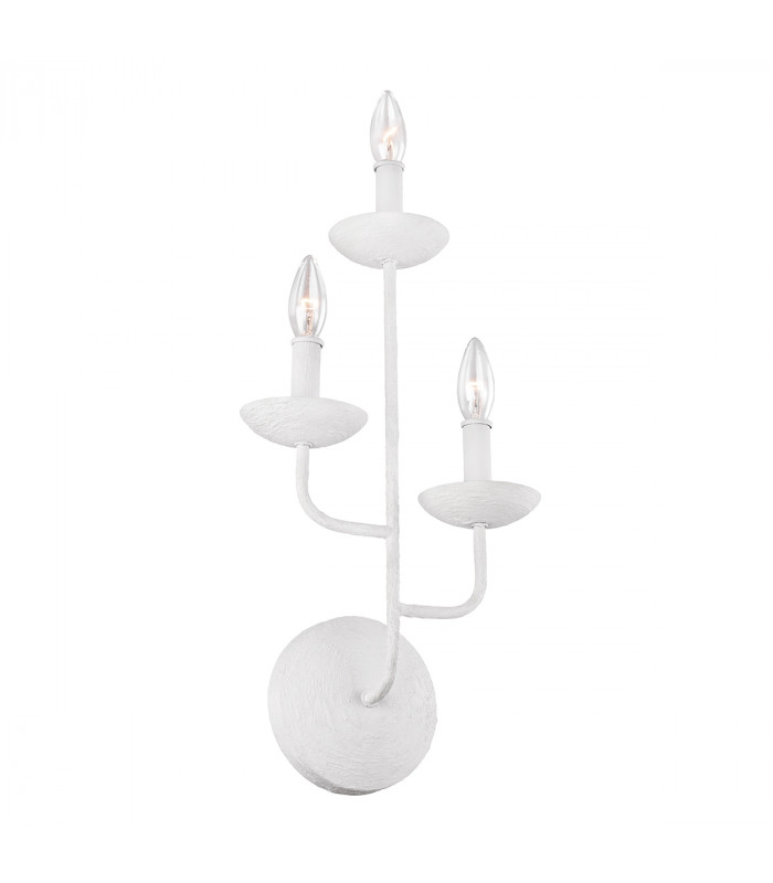 Feiss Annie Candle Wall Lamp Plaster White-1