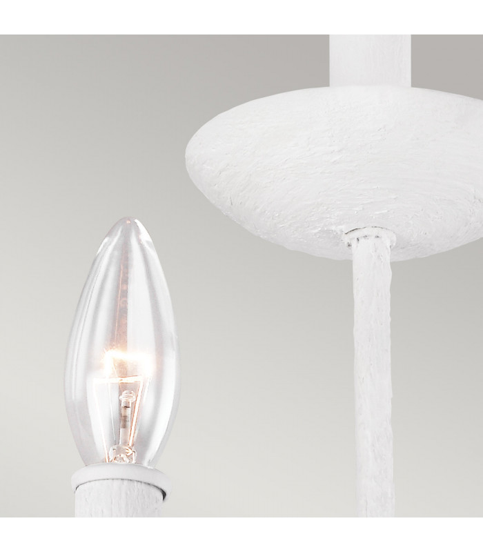 Feiss Annie Candle Wall Lamp Plaster White-3