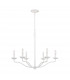 Feiss Annie Multi Arm Chandelier Plaster White-1