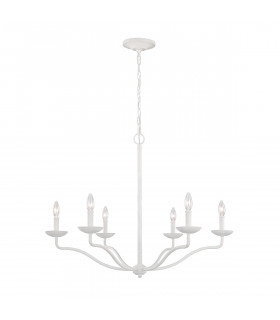 Feiss Annie Multi Arm Chandelier Plaster White-1