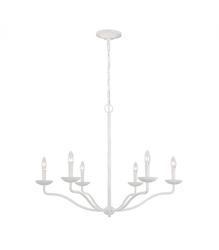Feiss Annie Multi Arm Chandelier Plaster White-1