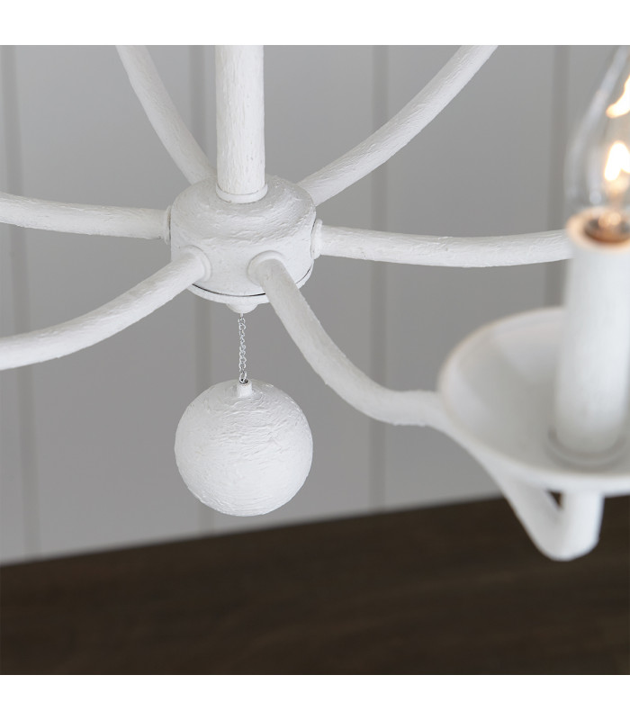 Feiss Annie Multi Arm Chandelier Plaster White-4
