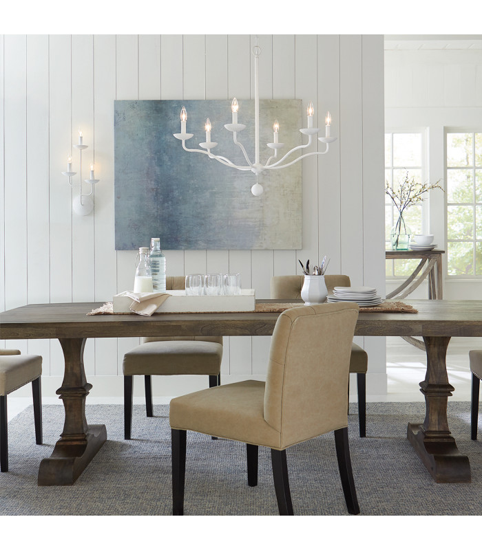 Feiss Annie Multi Arm Chandelier Plaster White-5