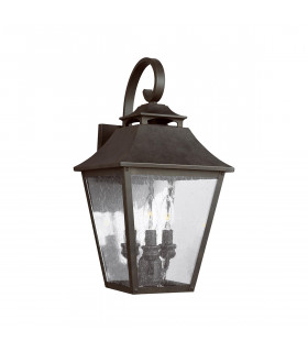 Feiss Galena Outdoor Wall Lantern Sable IP44-1
