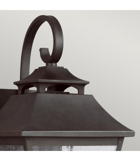 Feiss Galena Outdoor Wall Lantern Sable IP44-2