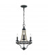 Feiss Nori Multi Arm Chandelier Dark Weathered Zinc with Driftwood Grey-1