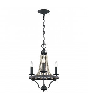 Feiss Nori Multi Arm Chandelier Dark Weathered Zinc with Driftwood Grey-1