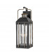 Hinkley Fitzgerald Outdoor Wall Lantern Textured Black with Burnished Bronze IP44-1