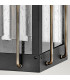 Hinkley Fitzgerald Outdoor Wall Lantern Textured Black with Burnished Bronze IP44-2