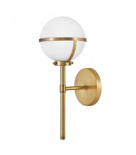 Hinkley Hollis Bathroom Wall Lamp Heritage Brass IP44-1
