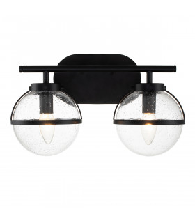 Hinkley Hollis Bathroom Wall Lamp Black IP44-1