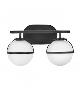 Hinkley Hollis Bathroom Wall Lamp Black IP44-1