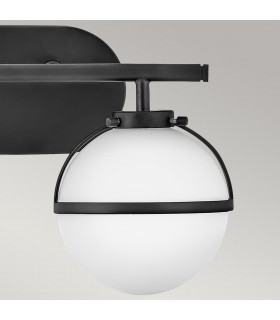 Hinkley Hollis Bathroom Wall Lamp Black IP44-2