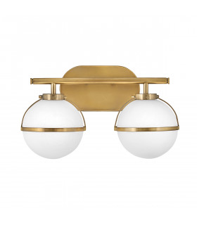 Hinkley Hollis Bathroom Wall Lamp Heritage Brass IP44-1