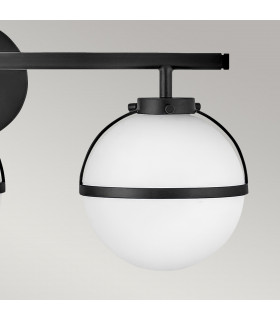 Hinkley Hollis Bathroom Wall Lamp Black IP44-2