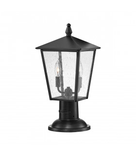 Hinkley Huntersfield Outdoor Pedestal Light Black IP44-1