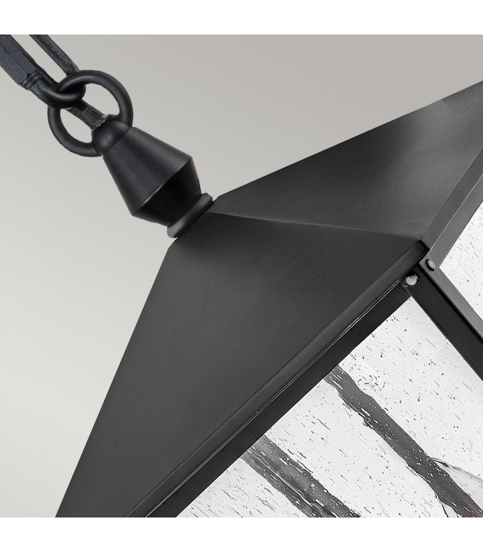 Hinkley Huntersfield Outdoor Pendant Ceiling Light Black IP44-3