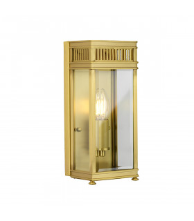Holborn Outdoor Wall Lantern Brushed Brass IP44-1