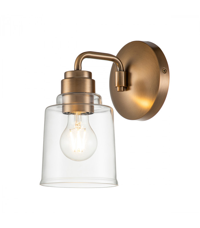 Kichler Aivian Dome Wall Lamp Weathered Brass-1
