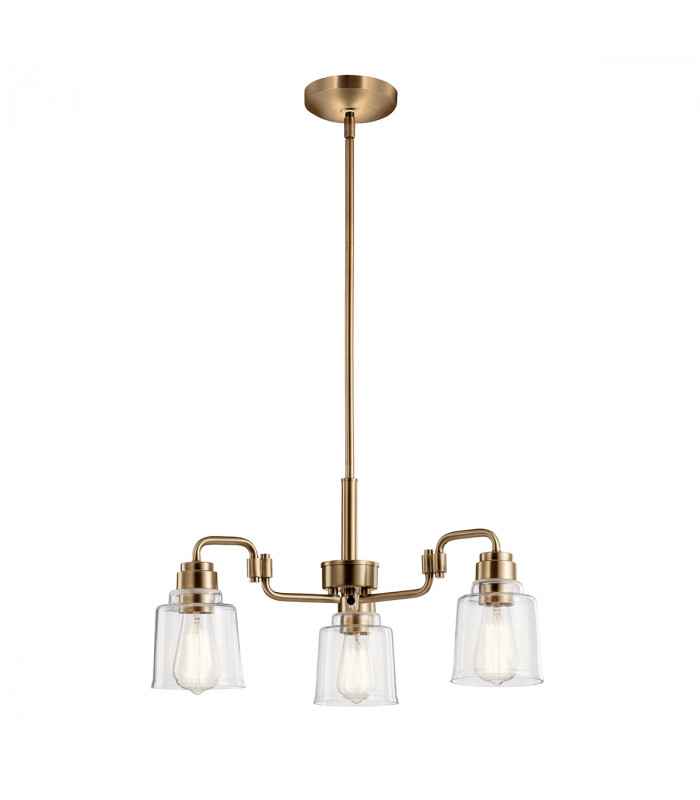 Kichler Aivian Multi Arm Pendant Ceiling Light Weathered Brass-1