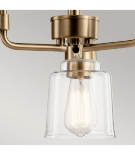 Kichler Aivian Multi Arm Pendant Ceiling Light Weathered Brass-2