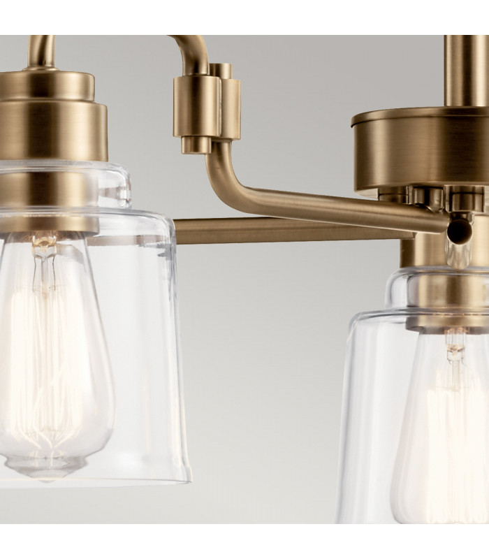 Kichler Aivian Multi Arm Pendant Ceiling Light Weathered Brass-2