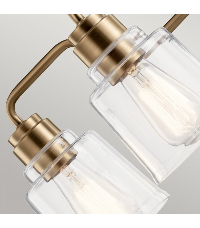 Kichler Aivian Multi Arm Pendant Ceiling Light Weathered Brass-3