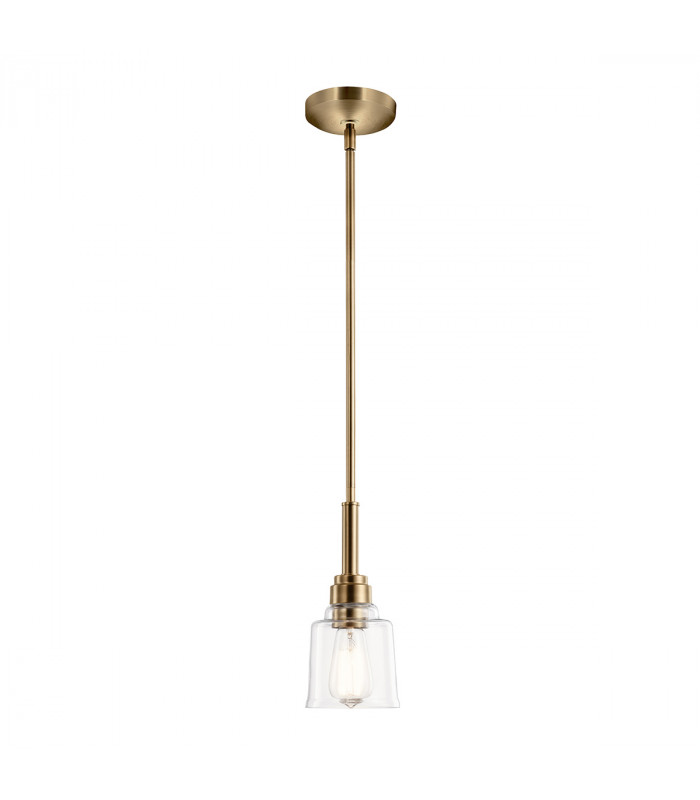 Kichler Aivian Dome Pendant Ceiling Light Weathered Brass-1