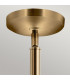 Kichler Aivian Dome Pendant Ceiling Light Weathered Brass-4