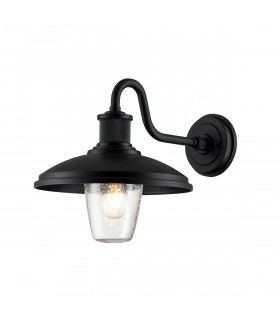 Kichler Allenbury Outdoor Dome Wall Lamp Textured Black IP44-1