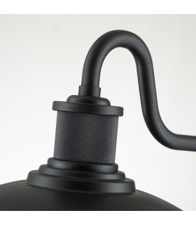 Kichler Allenbury Outdoor Dome Wall Lamp Textured Black IP44-3