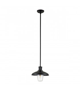 Kichler Allenbury Outdoor Pendant Ceiling Light Textured Black IP44-2