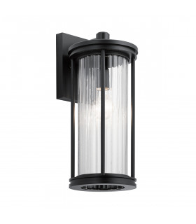 Kichler Barras Outdoor Wall Lantern Black IP44-1