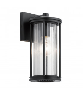 Kichler Barras Outdoor Wall Lantern Black IP44-1