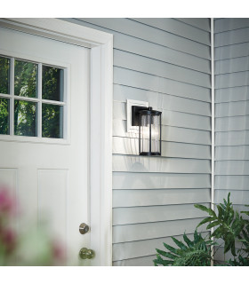 Kichler Barras Outdoor Wall Lantern Black IP44-2