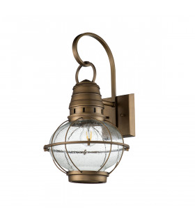 Kichler Bridgepoint Outdoor Wall Lantern Natural Brass IP44-2