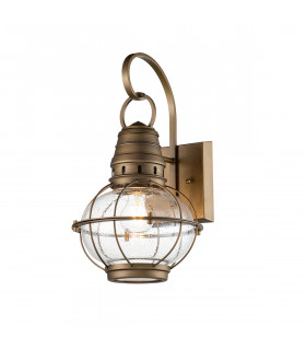 Kichler Bridgepoint Outdoor Wall Lantern Natural Brass IP44-1
