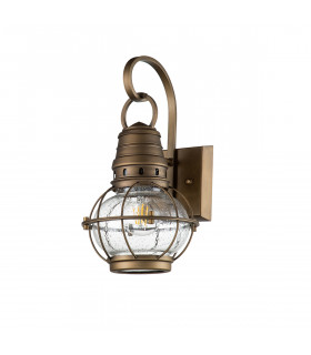 Kichler Bridgepoint Outdoor Wall Lantern Natural Brass IP44-2
